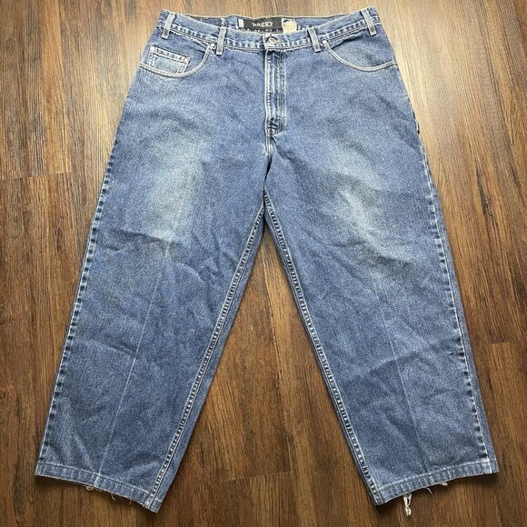 VTG Levis Jeans Mens 38x30 Blue Denim Pants Silvertab Baggy Grunge Skate USA 90s - Picture 1 of 11